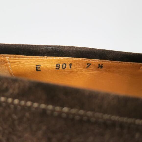 SUTOR MANTELLASSI Size 8 Brown Suede Penny Loafers - Picture 6 of 10